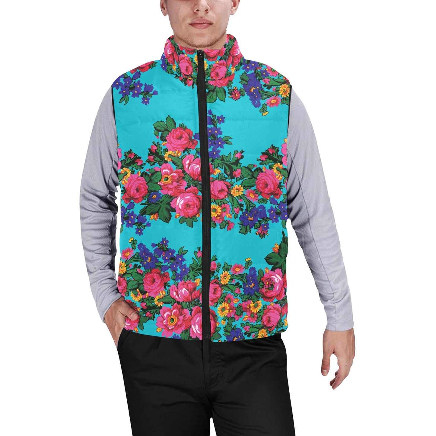 Kokum's Revenge Sky Men's Padded Vest Jacket