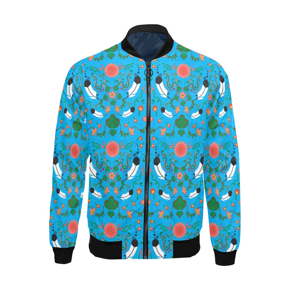 New Growth Bright Sky Bomber Jacket for Men