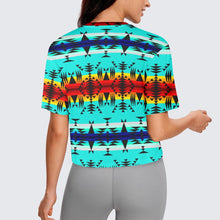 Load image into Gallery viewer, Between the Mountains Crop Top
