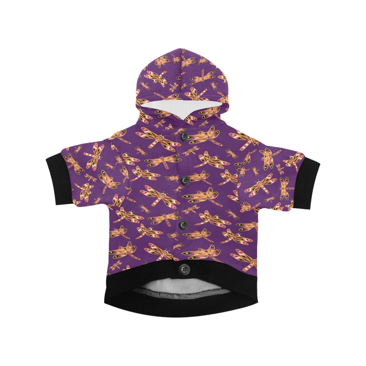 Gathering Yellow Purple Pet Dog Hoodie