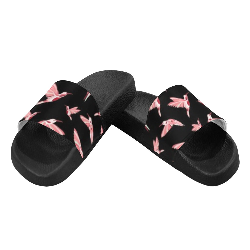 Strawberry Black Men's Slide Sandals