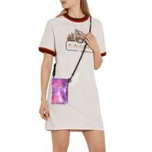 Load image into Gallery viewer, Animal Ancestors 7 Aurora Gases Pink and Purple Small Cell Phone Purse
