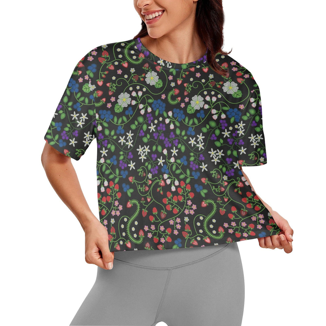 Grandmother Stories Midnight Crop Top