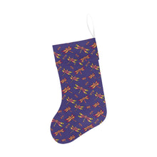 Load image into Gallery viewer, Gathering Purple Christmas Stocking
