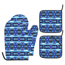 Load image into Gallery viewer, Force of Nature Winter Night Oven Mitt &amp; Pot Holder
