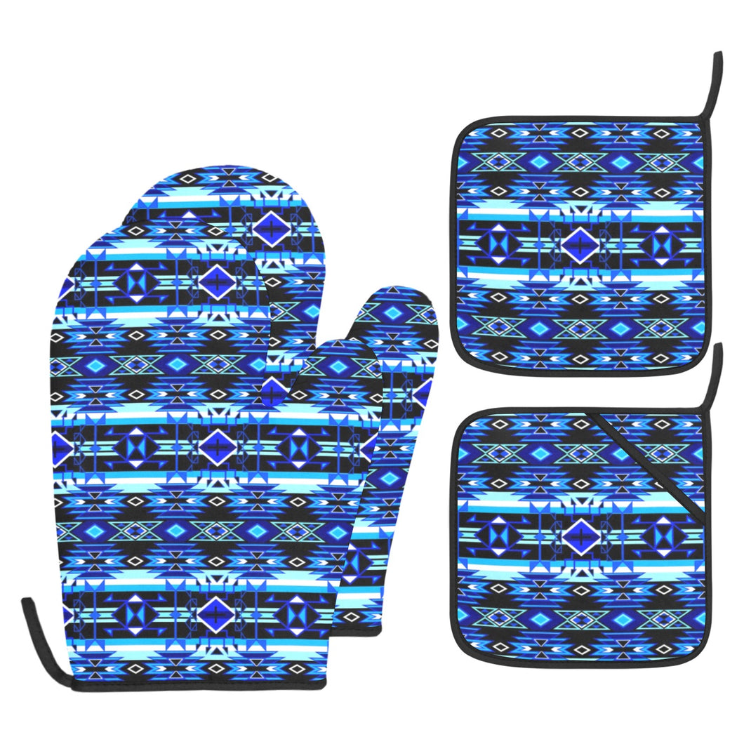 Force of Nature Winter Night Oven Mitt & Pot Holder