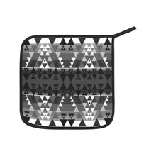 Load image into Gallery viewer, Writing on Stone Black and White Oven Mitt &amp; Pot Holder
