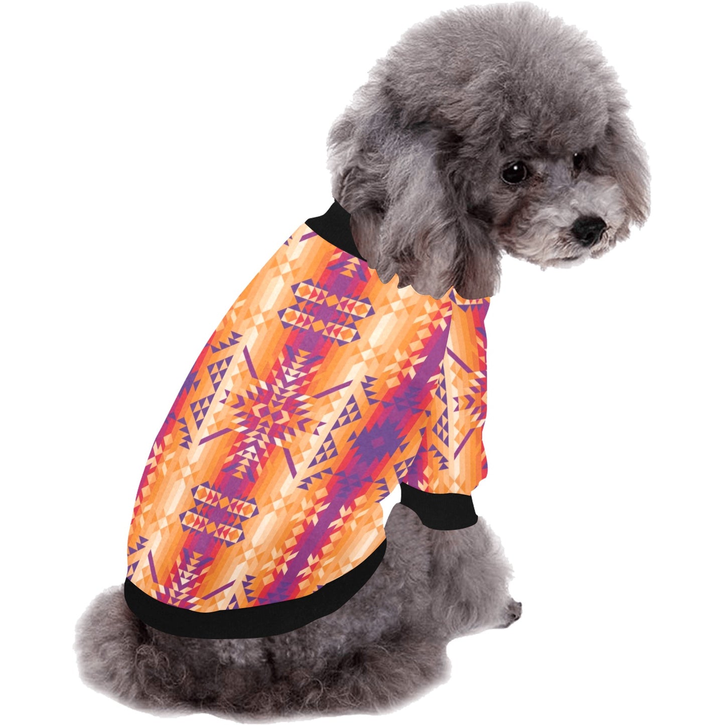Desert Geo Pet Dog Round Neck Shirt