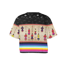 Load image into Gallery viewer, Ledger Round Dance Midnight Crop Top
