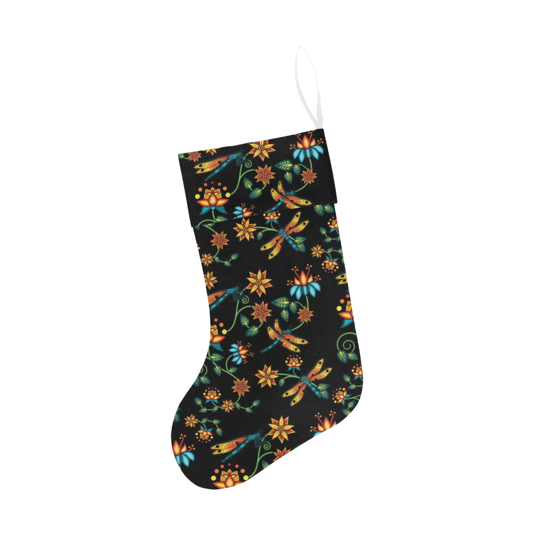 Dragon Lily Noir Christmas Stocking