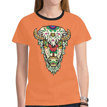 Load image into Gallery viewer, Buffalo Spirit Guide (Orange) New T-shirt for Women
