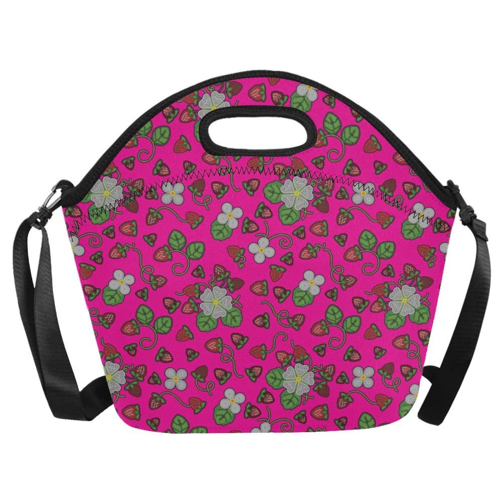 Strawberry Dreams Blush Neoprene Lunch Bag/Large