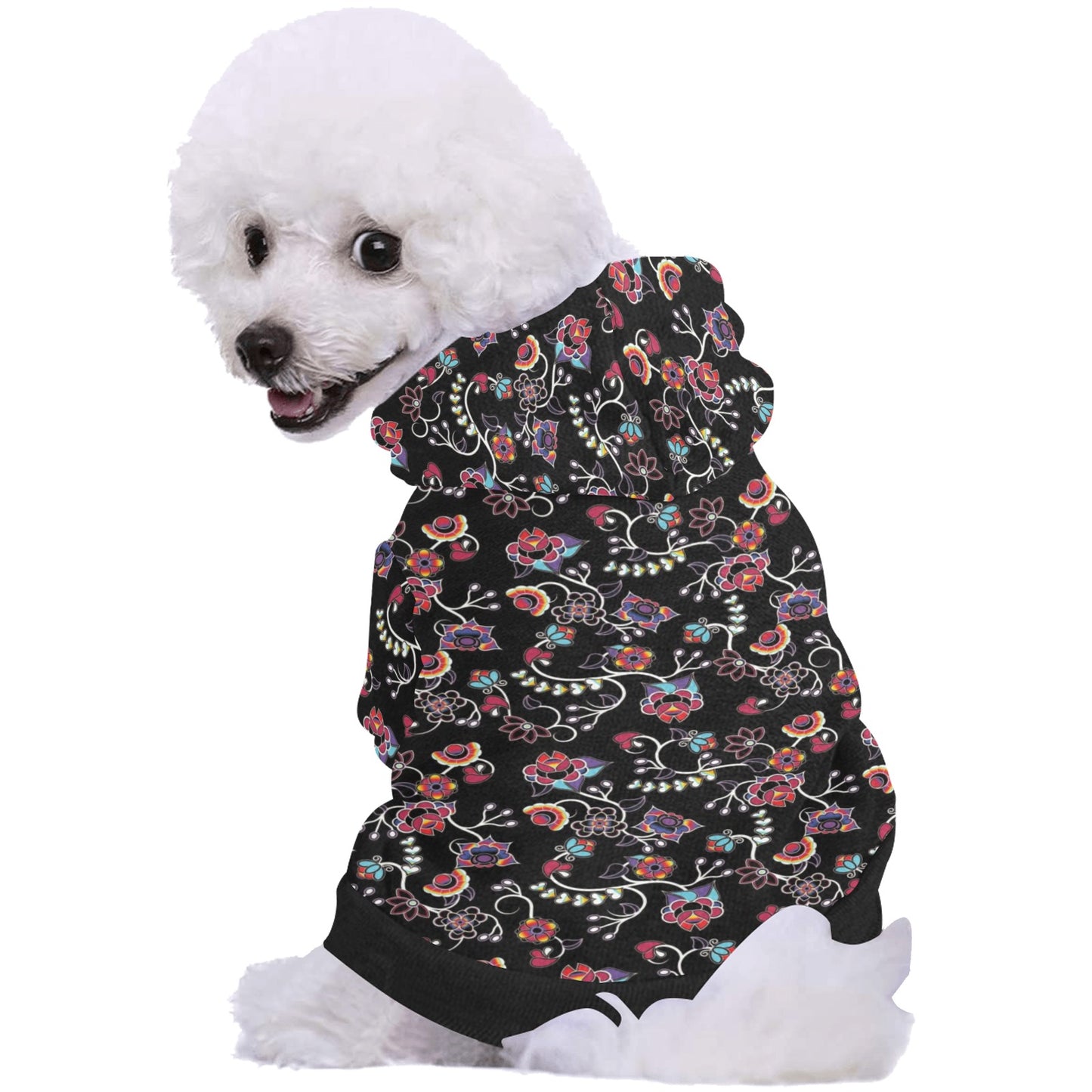 Floral Danseur Pet Dog Hoodie