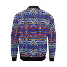 Load image into Gallery viewer, Medicine Blessing Blue Bomber Jacket for Men
