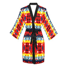 Load image into Gallery viewer, Writing on Stone Enemy Retreat Long Sleeve Kimono Robe
