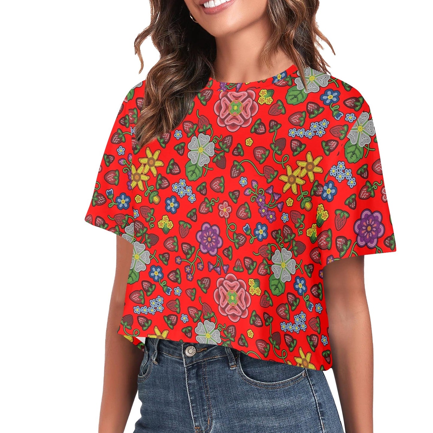 Berry Pop Fire Crop Top