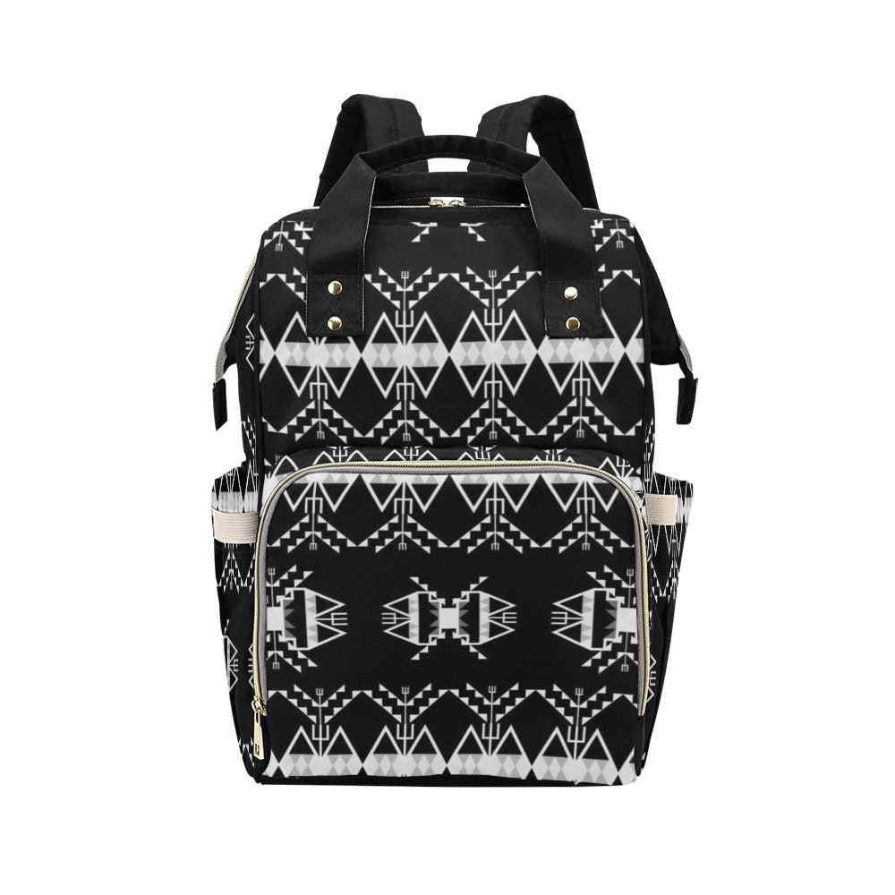 Sacred Trust Black Multi-Function Diaper Backpack/Diaper Bag