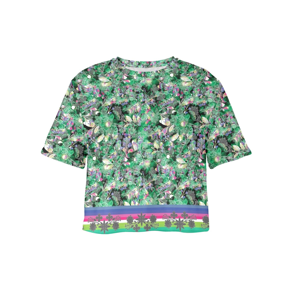 Culture in Nature Green Crop Top