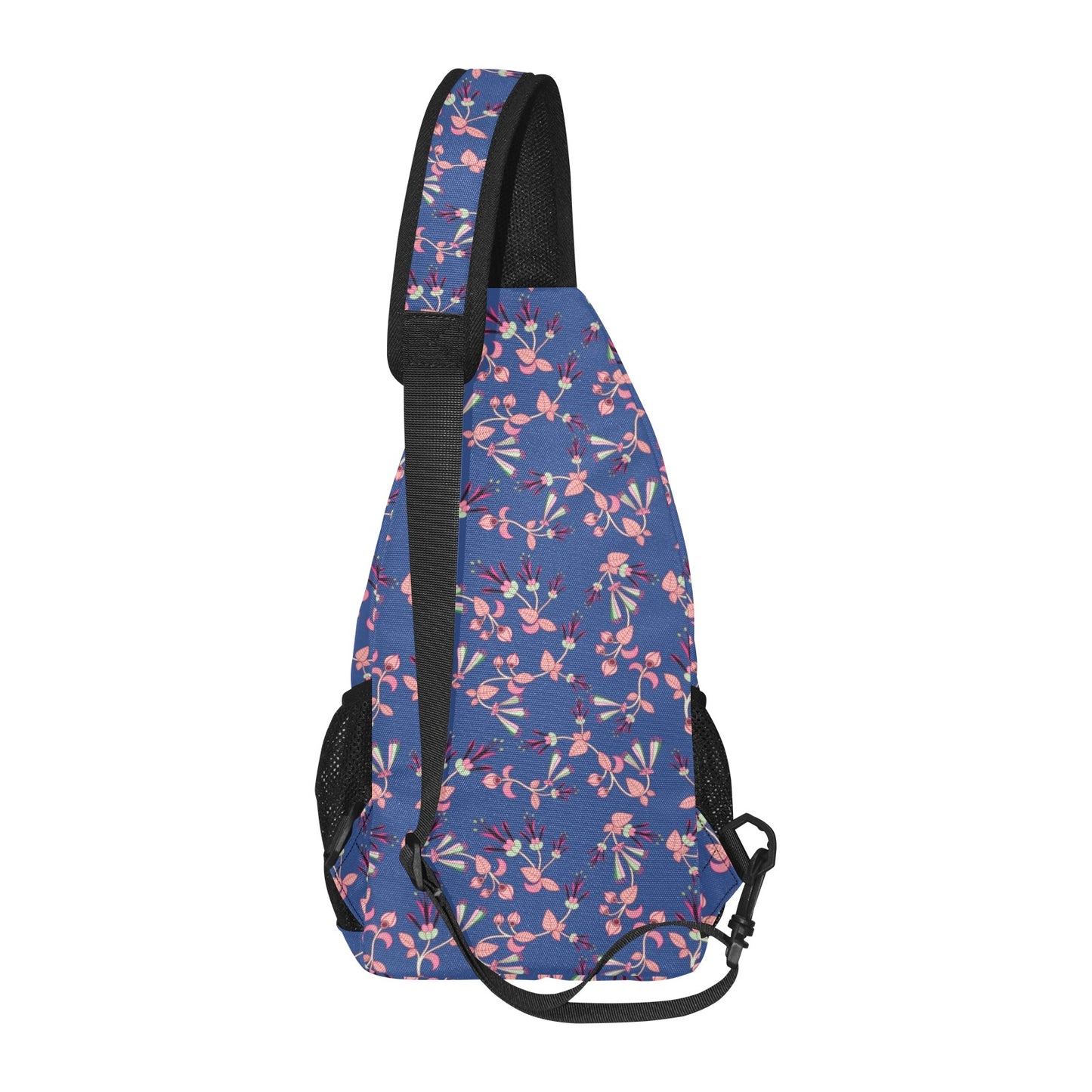 Swift Floral Peach Blue Chest Bag