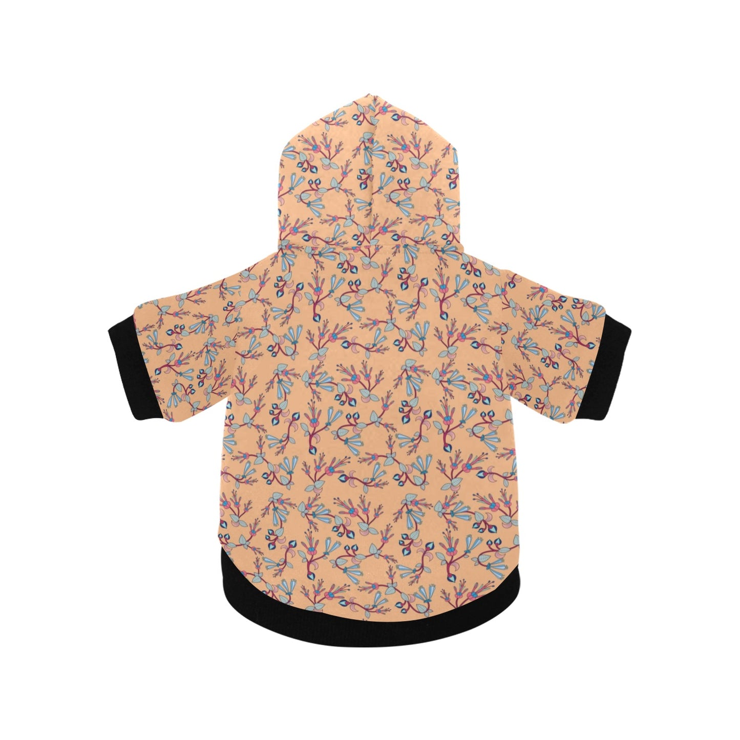 Swift Floral Peache Pet Dog Hoodie