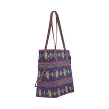 Load image into Gallery viewer, Dreams of Ancestors Indigo Clover Canvas Tote Bag
