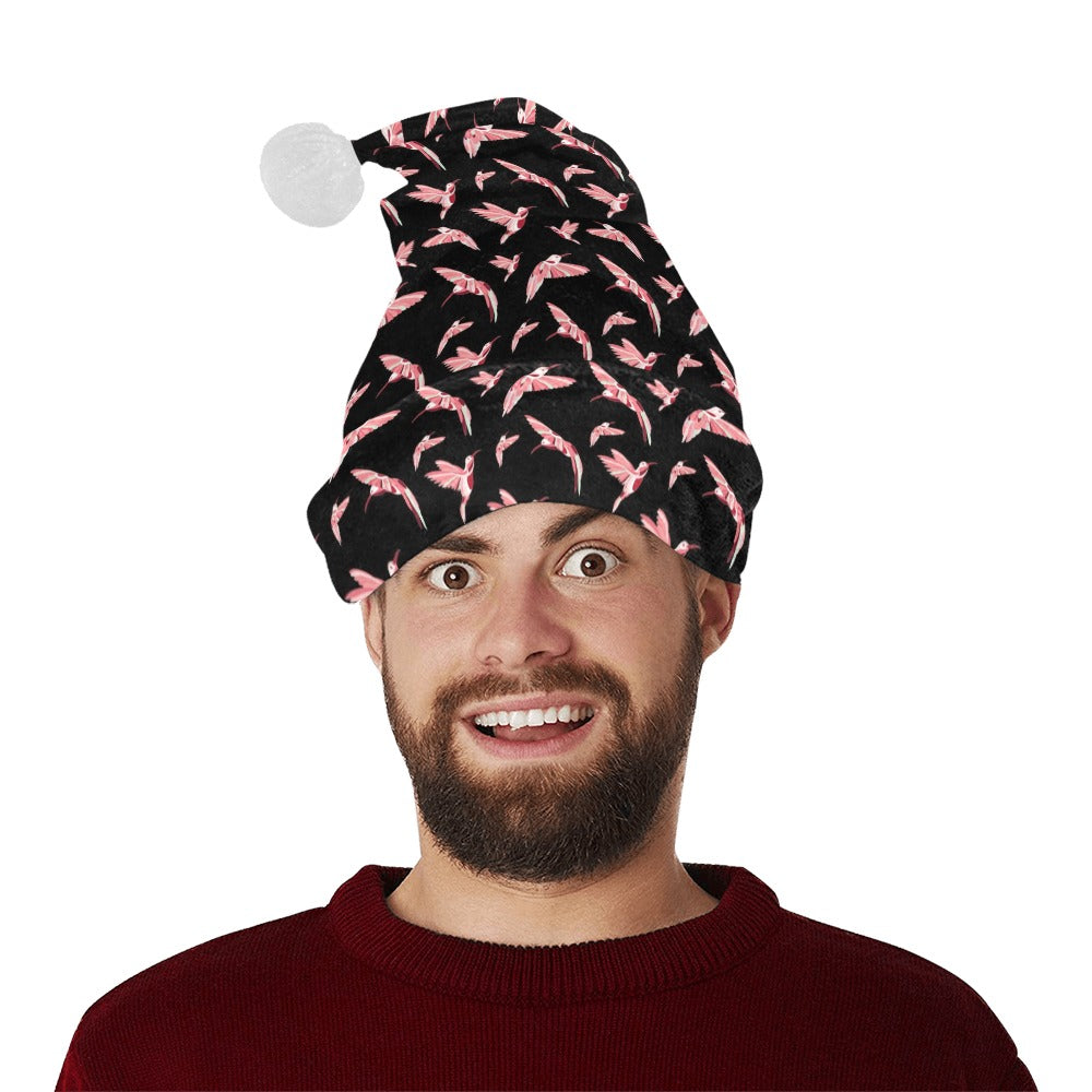 Strawberry Black Santa Hat