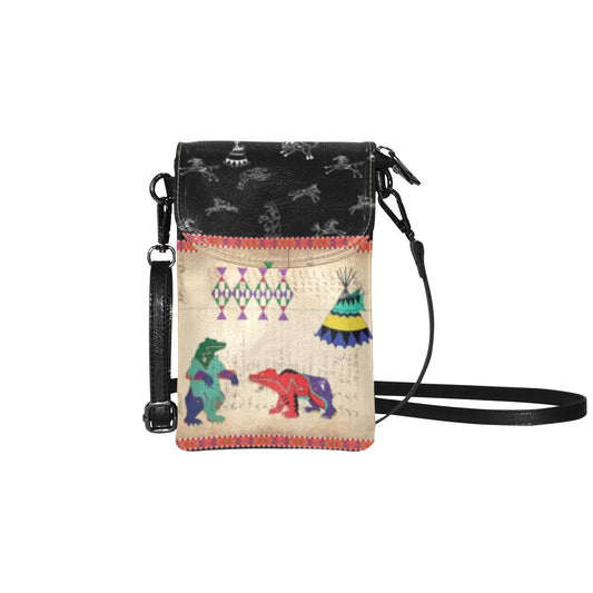 Bear Ledger Black Sky Small Cell Phone Purse