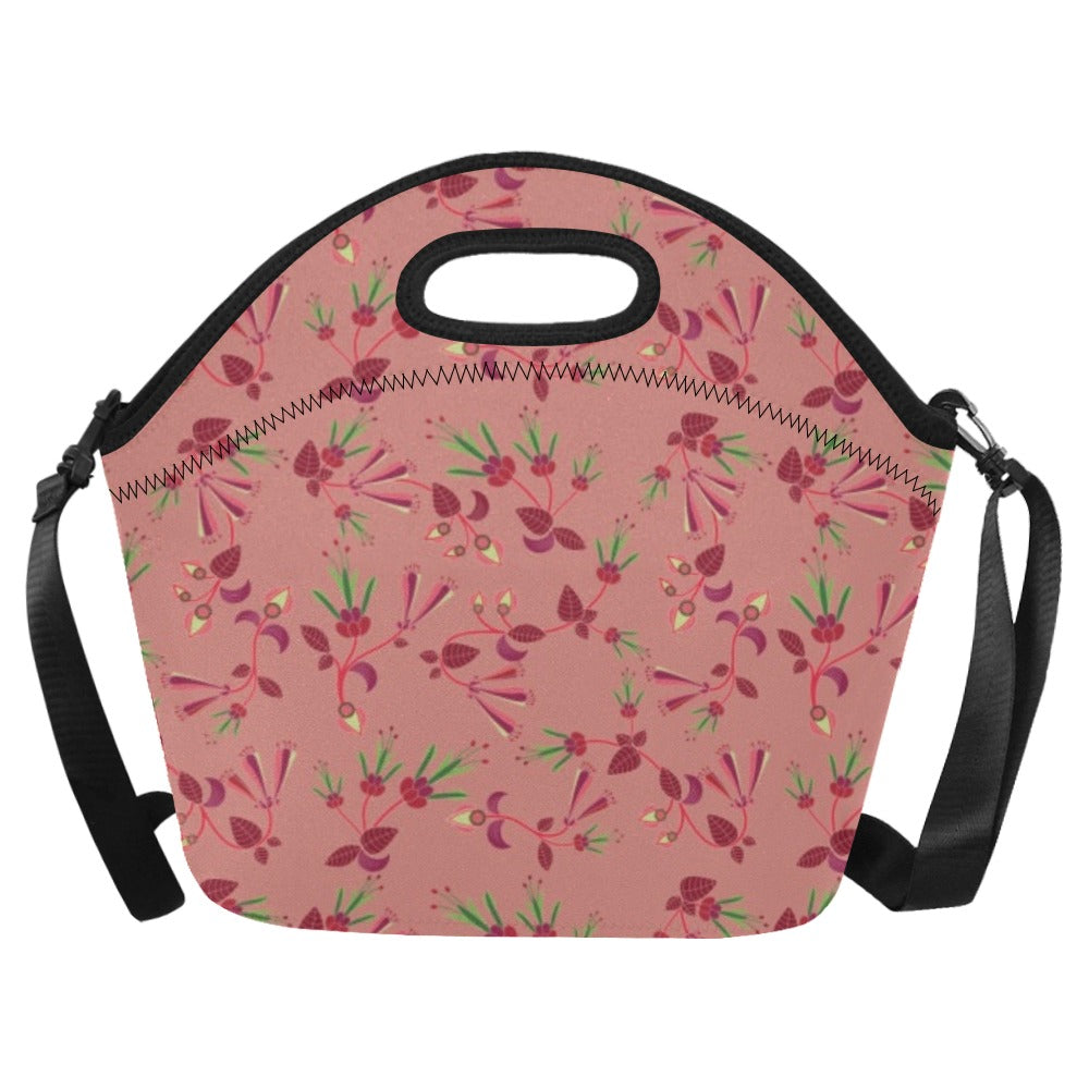 Swift Floral Peach Rouge Remix Neoprene Lunch Bag/Large