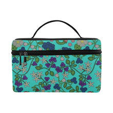 Load image into Gallery viewer, Grandmother Stories Turquoise Cosmetic Bag/Large
