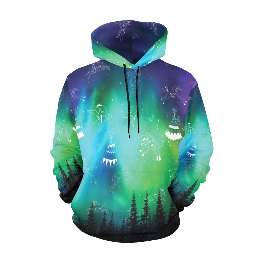 Aurora Medicine Animals Hoodie for Women