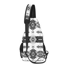 Load image into Gallery viewer, Sovereign Nation Black and White Chest Bag
