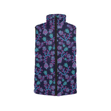 Load image into Gallery viewer, Beaded Blue Nouveau Women&#39;s Padded Vest Jacket
