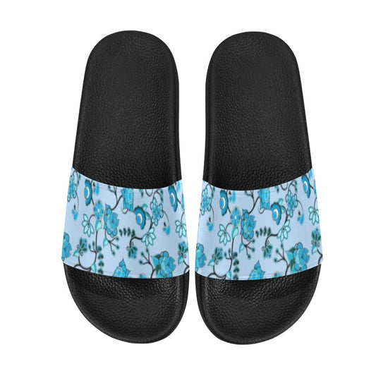 Blue Floral Amour Men's Slide Sandals