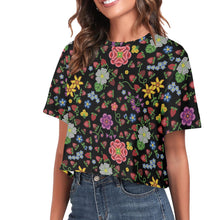 Load image into Gallery viewer, Berry Pop Midnight Crop Top
