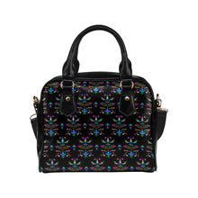 Load image into Gallery viewer, Dakota Damask Black Shoulder Handbag
