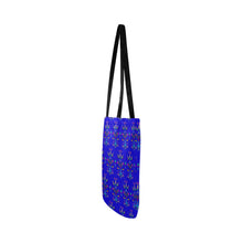 Load image into Gallery viewer, Dakota Damask Blue Reusable Shopping Bag
