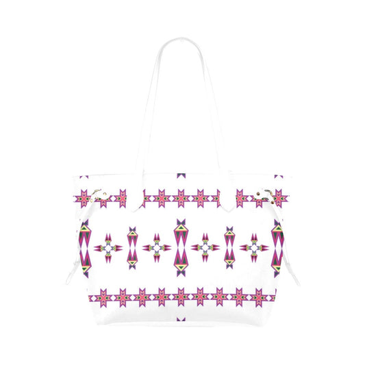 Four Directions Lodge Flurry Clover Canvas Tote Bag