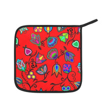 Load image into Gallery viewer, Indigenous Paisley Dahlia Oven Mitt &amp; Pot Holder
