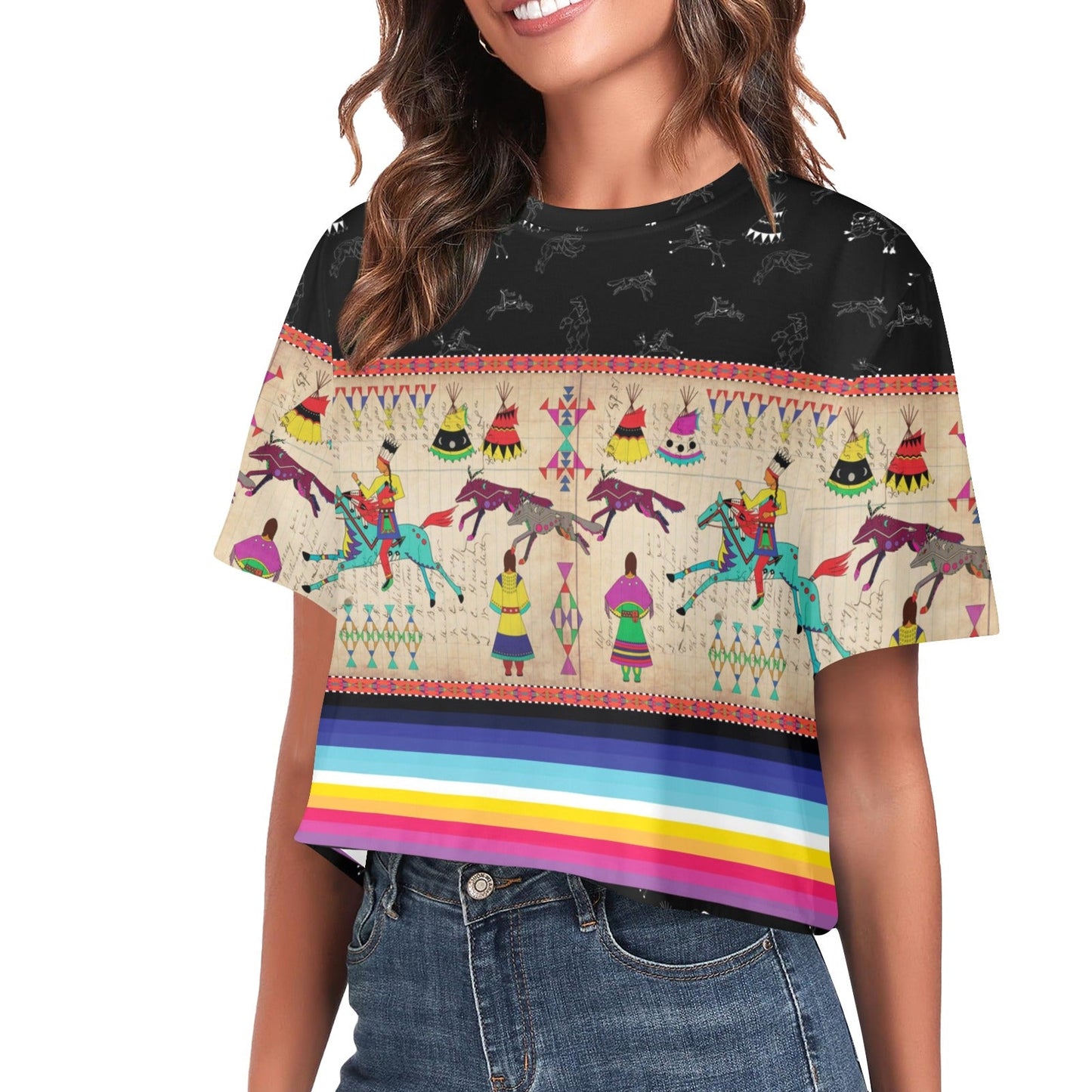 Ledger Village Midnight Crop Top