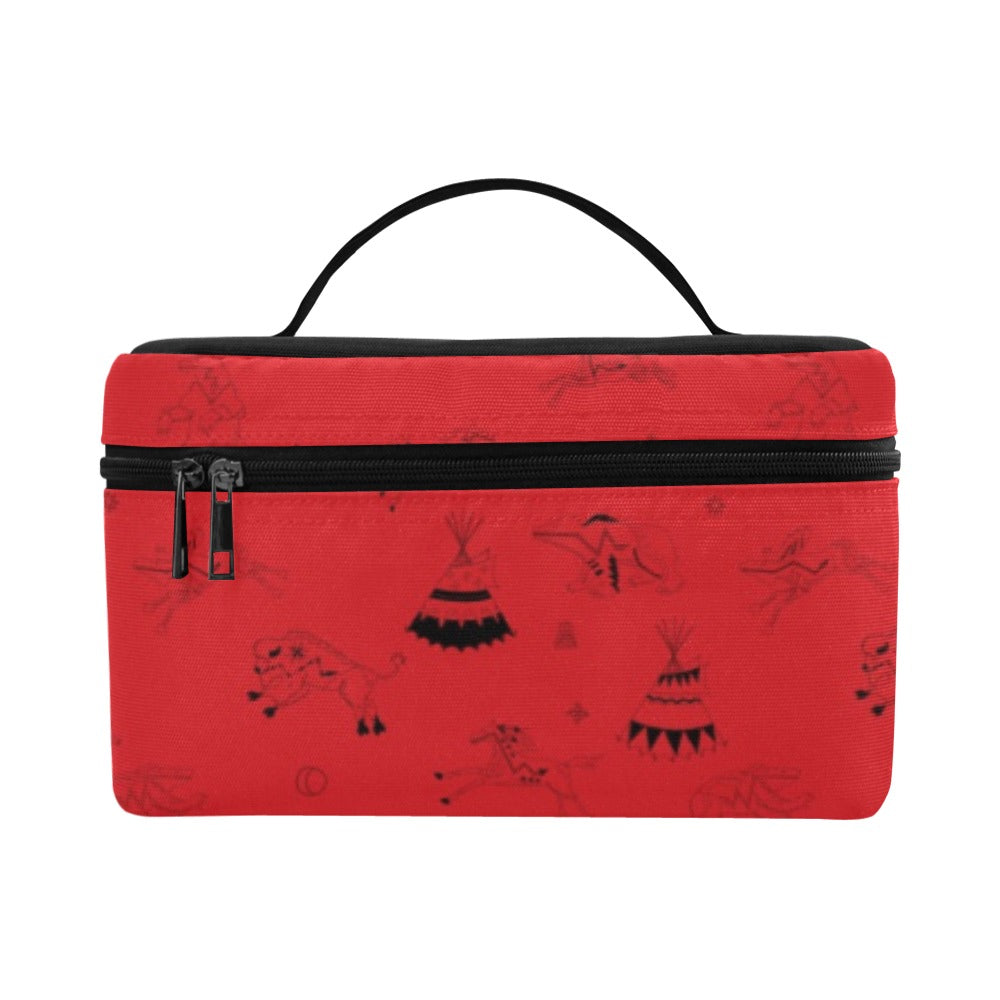 Ledger Dables Red Cosmetic Bag