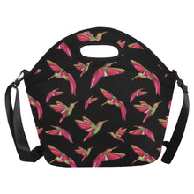 Load image into Gallery viewer, Red Swift Colourful Black Neoprene Lunch Bag/Large
