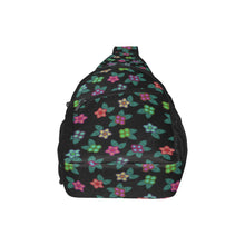 Load image into Gallery viewer, Berry Flowers Black Chest Bag
