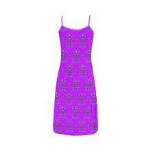 Load image into Gallery viewer, Dakota Damask Purple Alcestis Slip Dress
