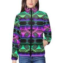 Load image into Gallery viewer, California Coast Sunrise Women&#39;s Stand Collar Padded Jacket
