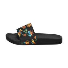 Load image into Gallery viewer, Dragon Lily Noir Men&#39;s Slide Sandals
