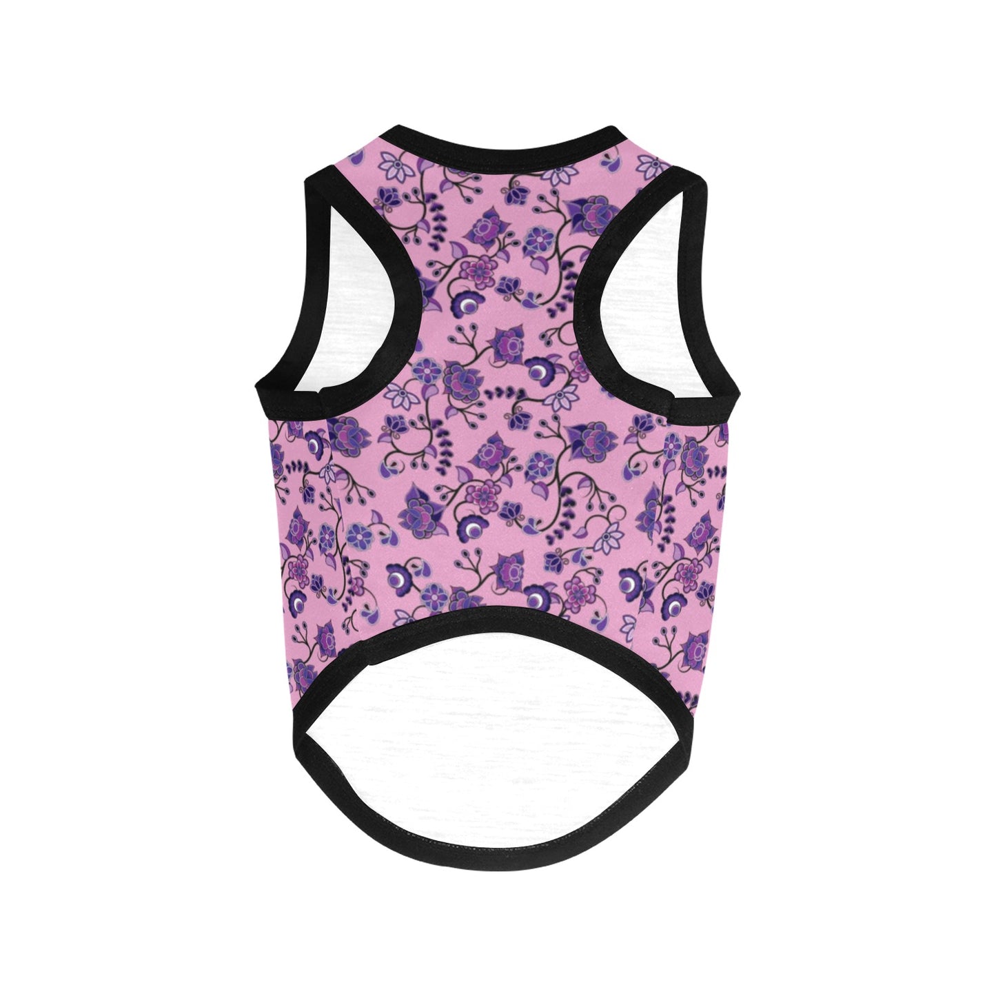 Purple Floral Amour Pet Tank Top