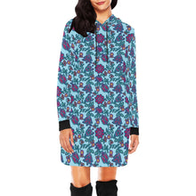 Load image into Gallery viewer, Beaded Nouveau Marine Hoodie Dress
