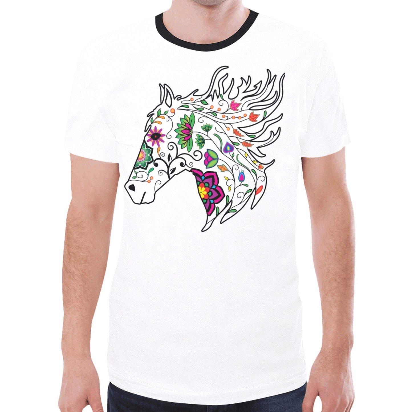 Horse Spirit Guide (White) New T-shirt for Men