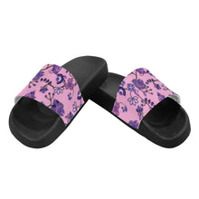 Load image into Gallery viewer, Purple Floral Amour Women&#39;s Slide Sandals
