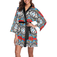 Load image into Gallery viewer, dragonflies Long Sleeve Kimono Robe
